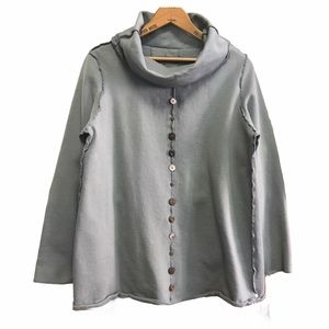 Neon Buddha cowl neck pullover sweatshirt